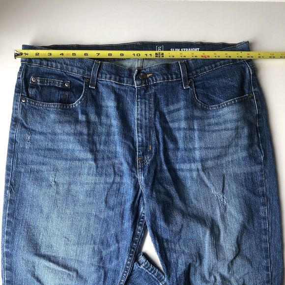 G George Jeans Mens Size 40x29 Slim Straight Jeans - Picture 10 of 15